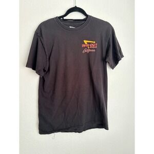 In-N-Out Burger Graphic T-Shirt Medium Black Excellent Hot Rod California Tee